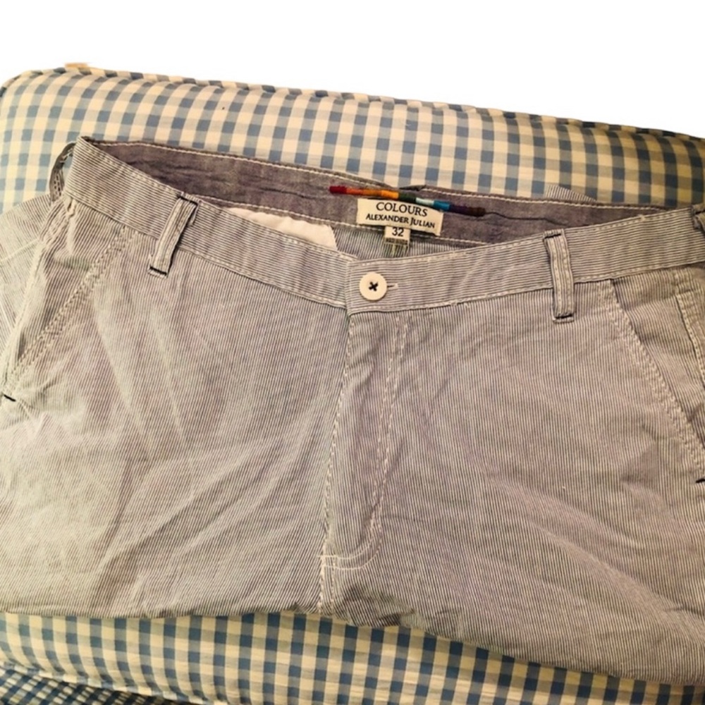 Men’s Colours Seersucker Shorts.  Size 32.
